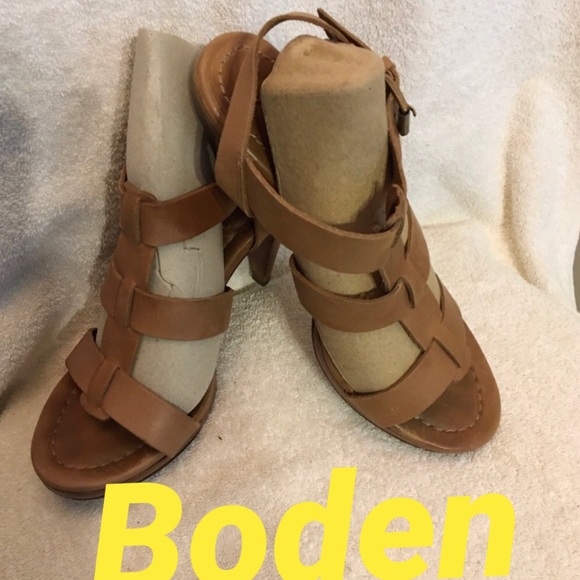 Boden Carmel/brown  Leather Sandal Size 8.5 - Picture 11 of 12